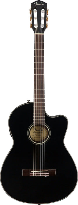 Fender CN-140SCE Nylon (w. case) - Black