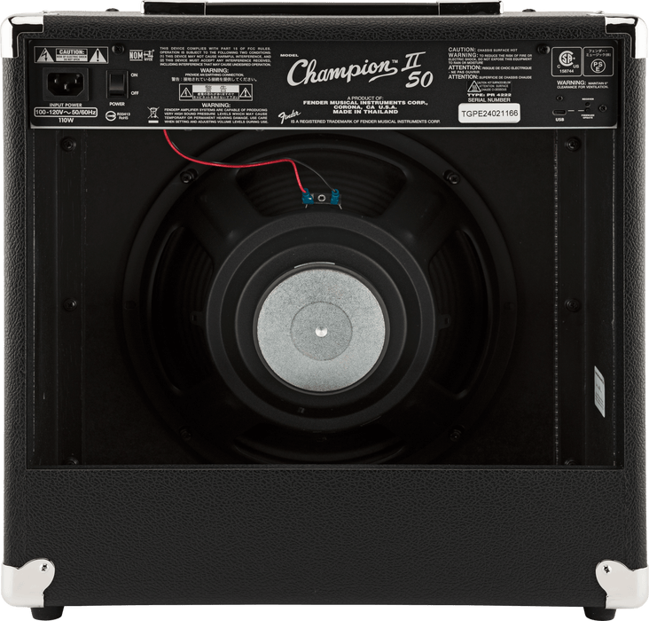 Fender Champion II 50-watt 1 x 12-inch Combo Amplifier