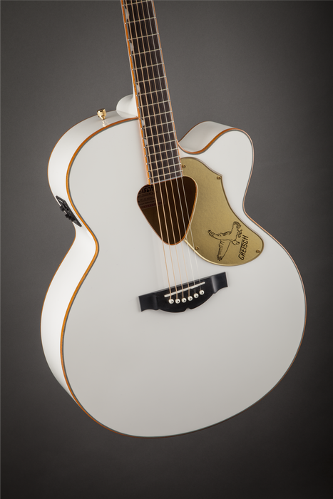 Gretsch G5022CWFE Rancher Falcon Jumbo Cutaway Acoustic-Electric Guitar - White