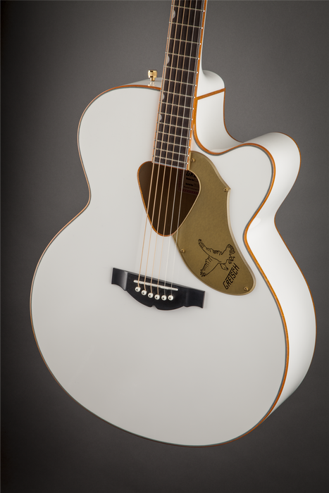 Gretsch G5022CWFE Rancher Falcon Jumbo Cutaway Acoustic-Electric Guitar - White
