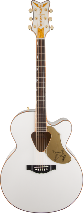 Gretsch G5022CWFE Rancher Falcon Jumbo Cutaway Acoustic-Electric Guitar - White