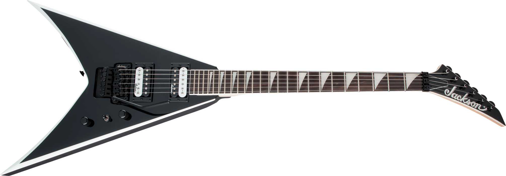 Jackson JS Series King V JS32 - Black with White Bevels