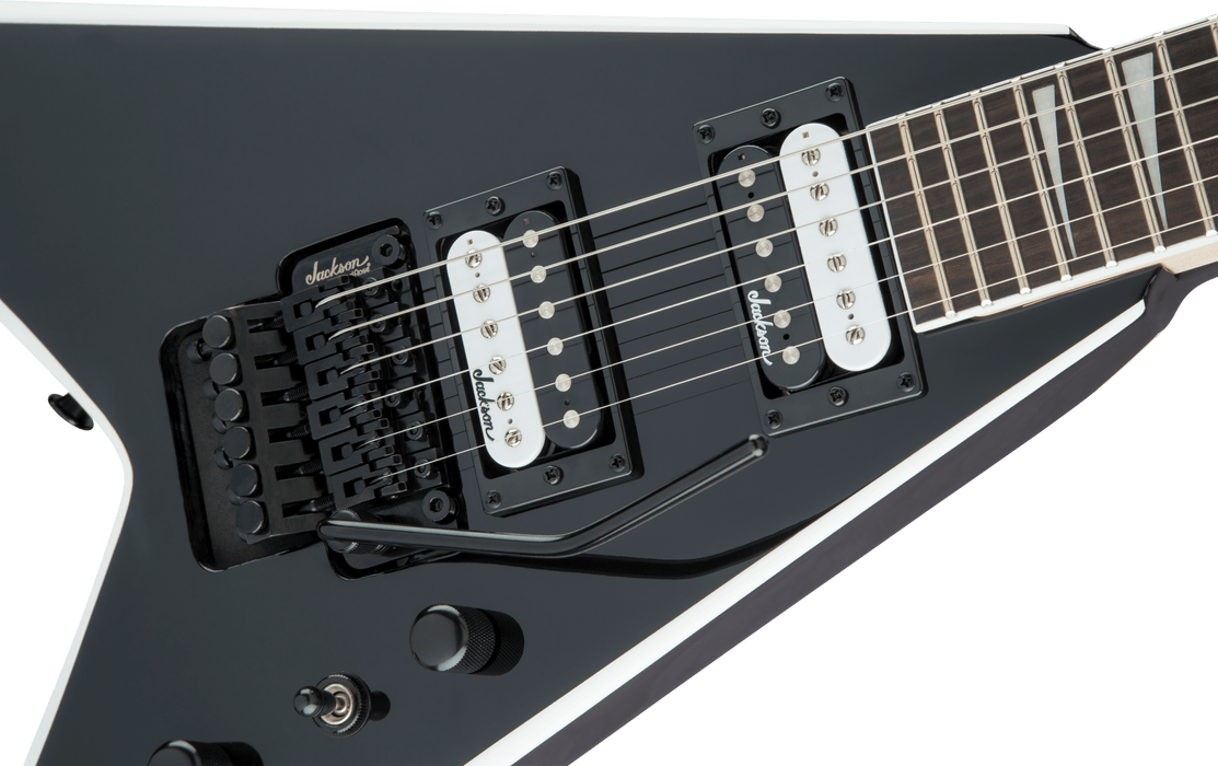 Jackson JS Series King V JS32 - Black with White Bevels