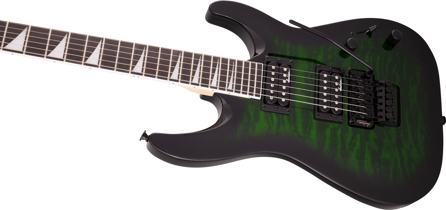 Jackson JS Series Dinky Arch Top JS32Q DKA - Trans Green Burst