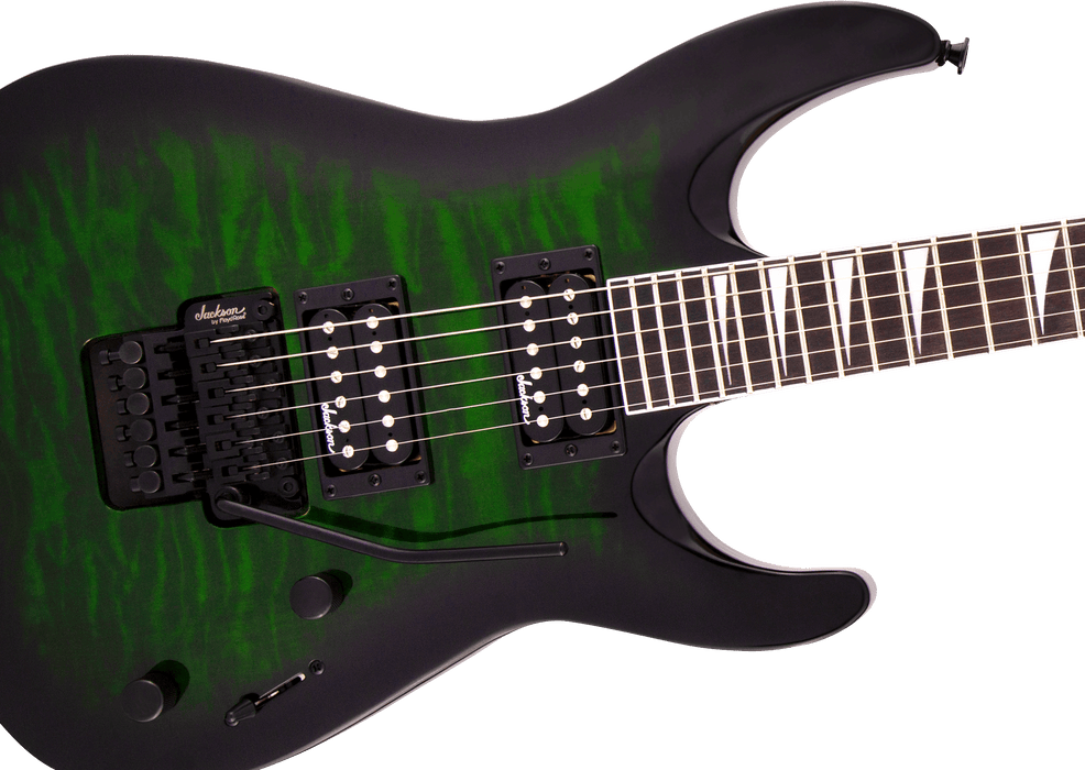 Jackson JS Series Dinky Arch Top JS32Q DKA - Trans Green Burst