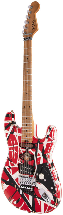 EVH Striped Series Frankenstein Relic - Red / Black / White