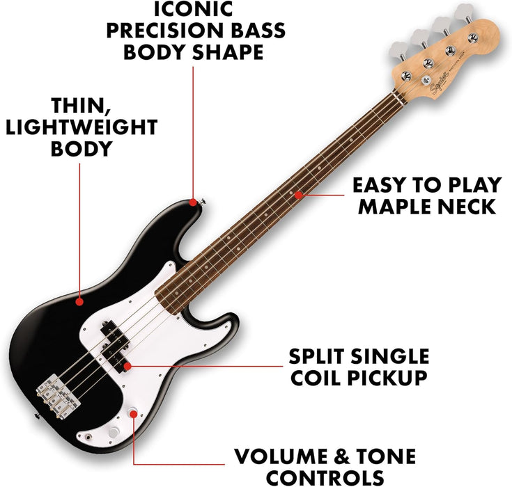 Fender Squier Debut Precision Bass Combo Pack - Black