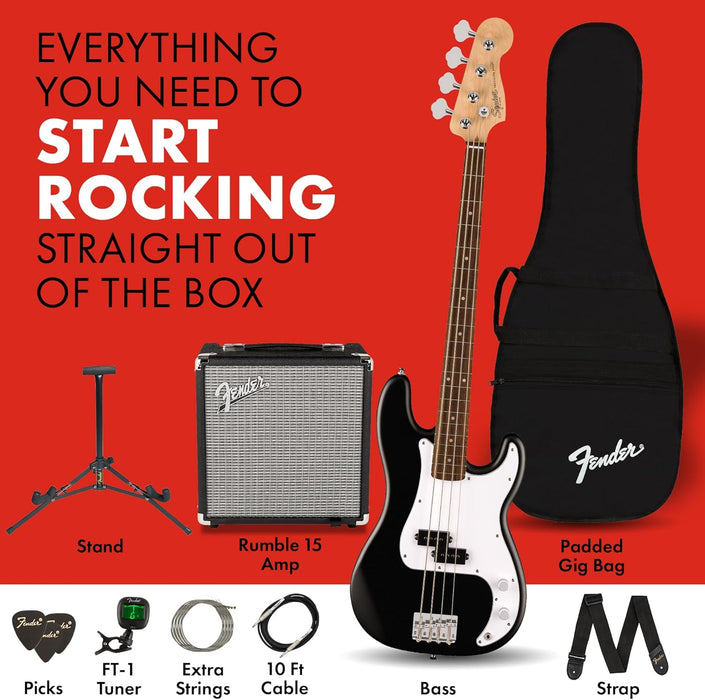 Fender Squier Debut Precision Bass Combo Pack - Black