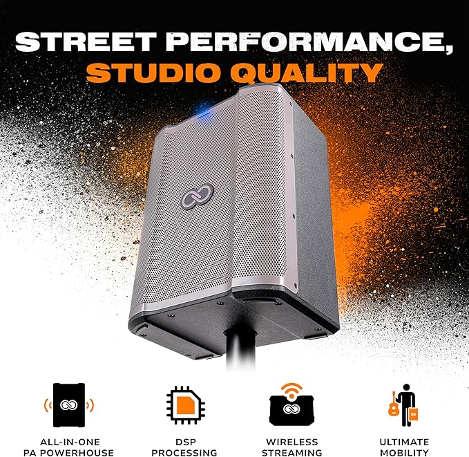 Sheeran Loopers Sheeran Busker Portable 200-watt Battery-powered PA Speaker