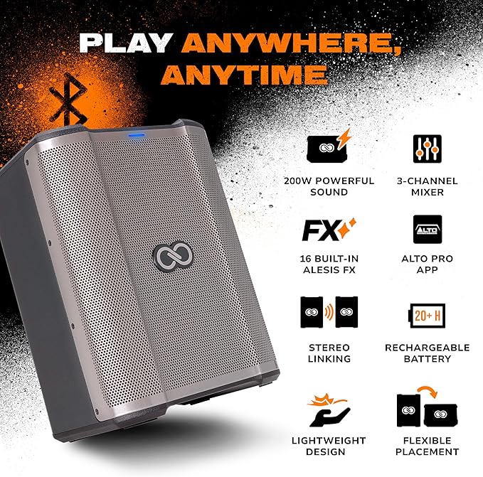 Sheeran Loopers Sheeran Busker Portable 200-watt Battery-powered PA Speaker