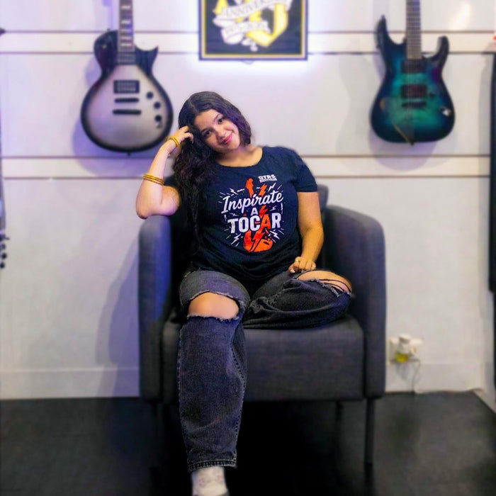 Official Guitars Boutique T-Shirt "Inspirate a Tocar" - Ladies
