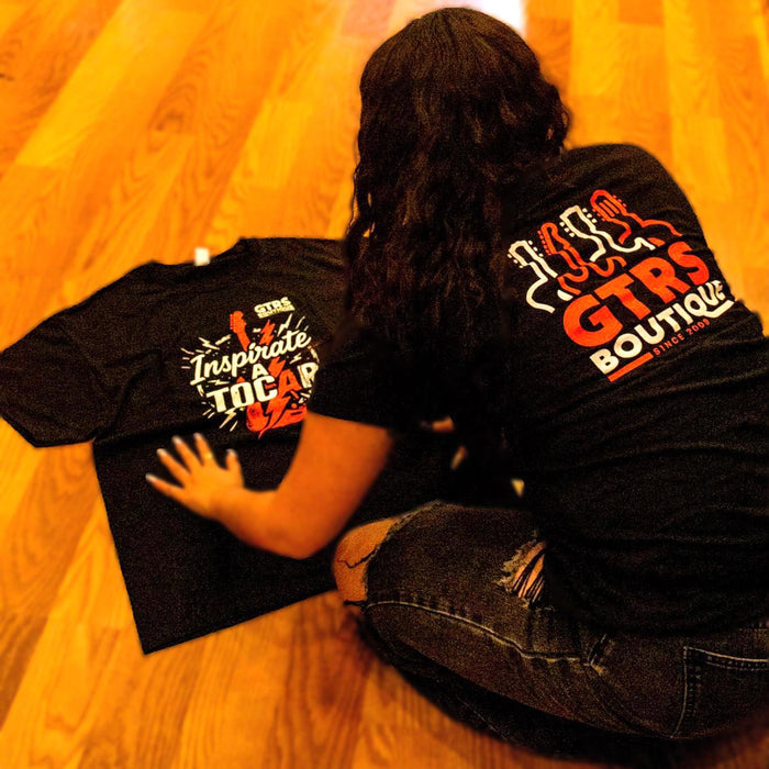 Official Guitars Boutique T-Shirt "Inspirate a Tocar" - Ladies
