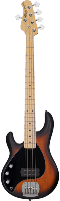 Sterling By Music Man StingRay RAY 5 Bass Left-handed - Vintage Sunburst
