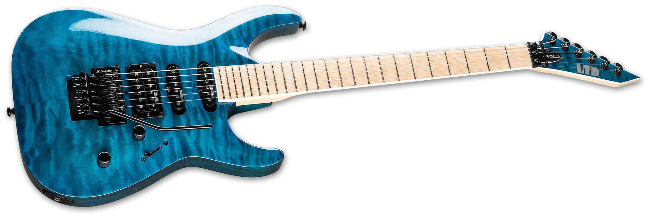 ESP LTD MH-203QM - See Thru Blue