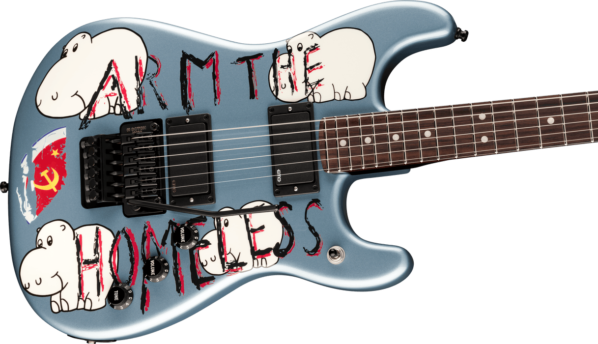 Fender Tom Morello "Arm The Homeless" Signature - Blue Ice Metallic