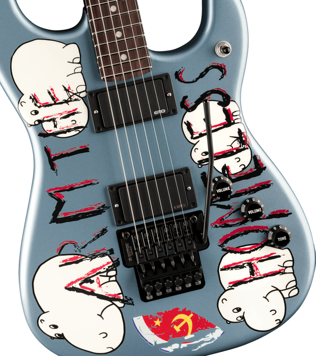 Fender Tom Morello "Arm The Homeless" Signature - Blue Ice Metallic