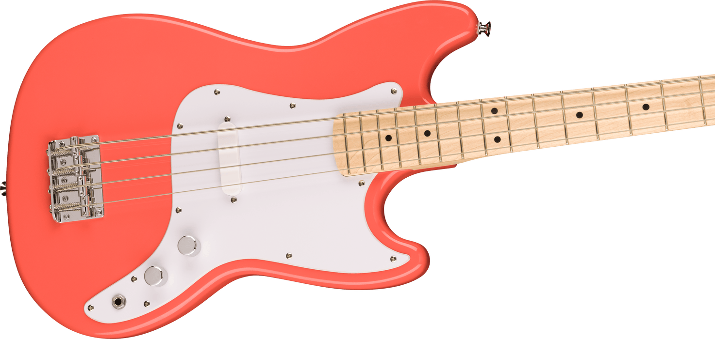 Squier Sonic Bronco Bass - Tahitian Coral