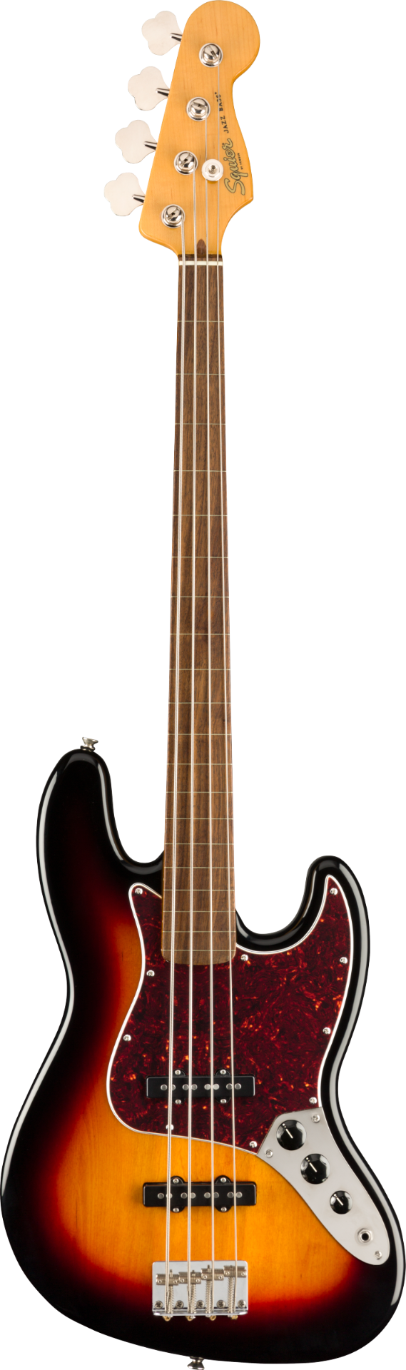 Squier Classic Vibe 60s Fretless Jazz Bass - 3-Tone Sunburst