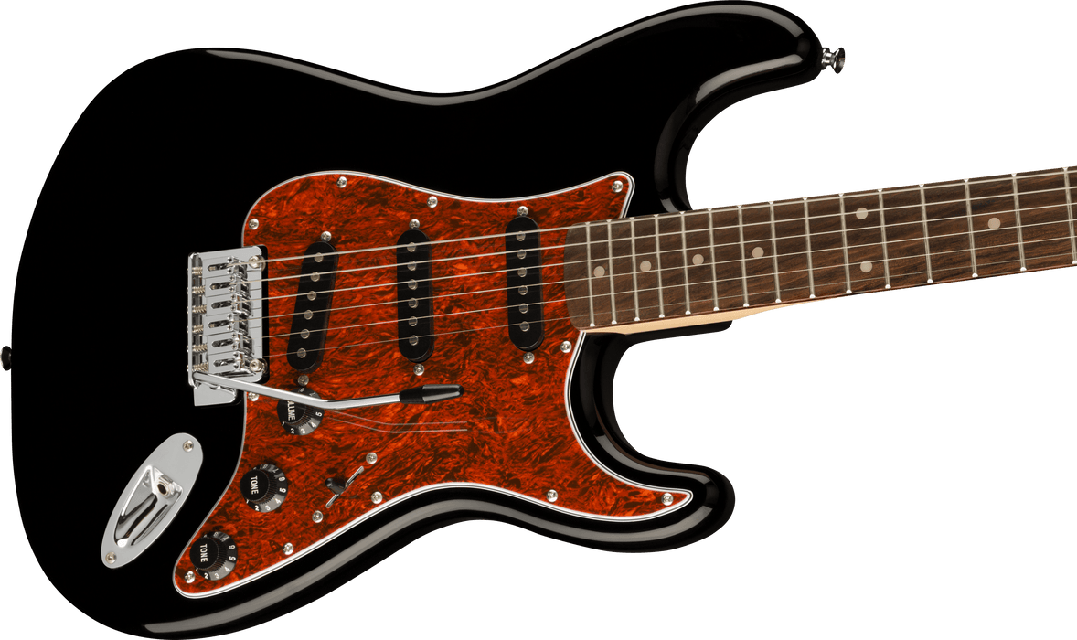 Squier FSR Affinity Strat - Black w. Tortoise Pickguard
