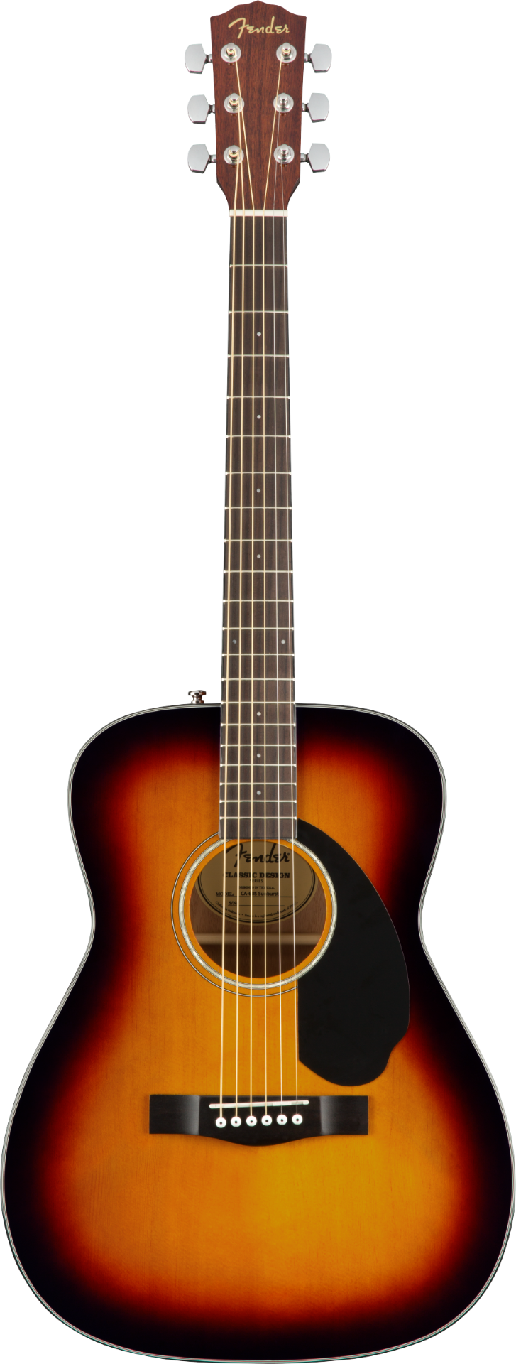 Fender CC-60S Concert Acoustic Guitar - 3-color Sunburst