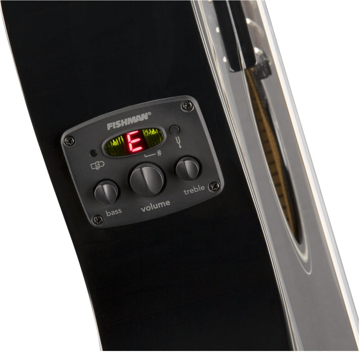Fender CN-140SCE Nylon (w. case) - Black