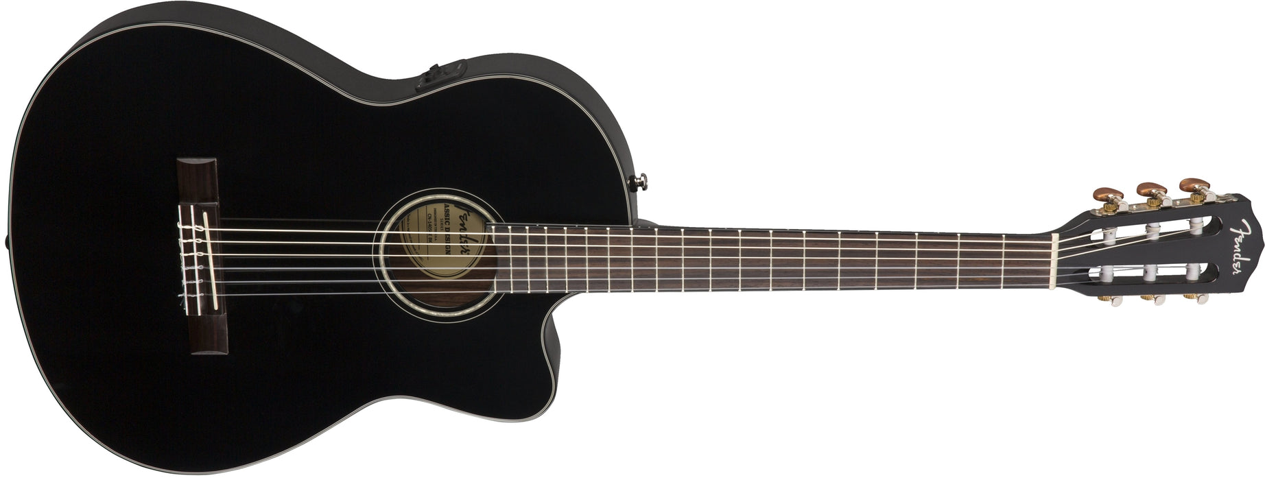 Fender CN-140SCE Nylon (w. case) - Black