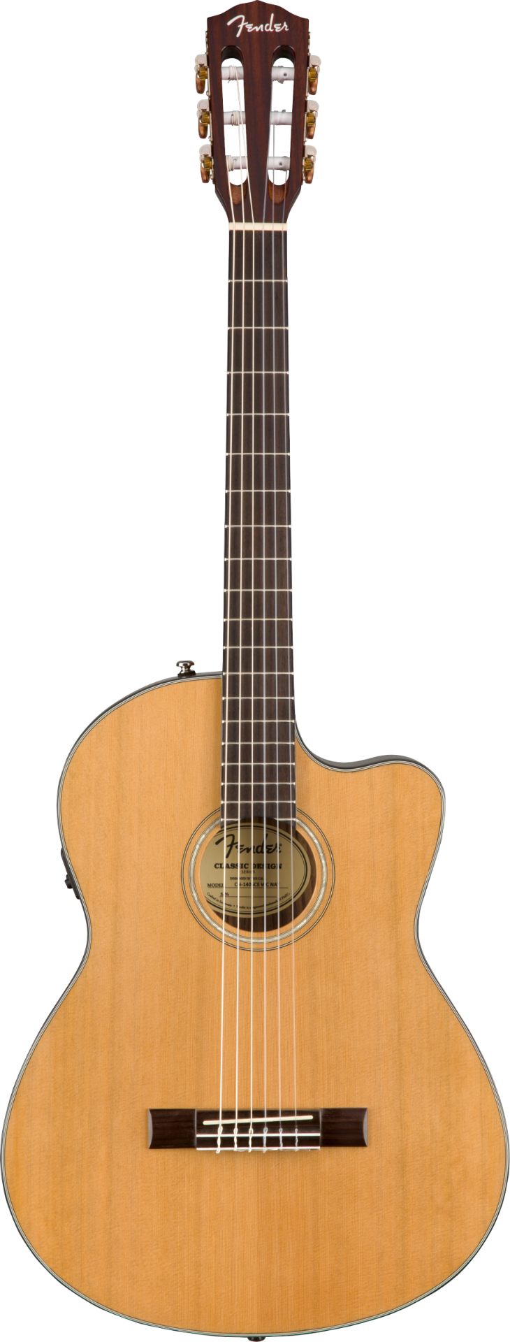 Fender CN-140SCE Nylon (w. case) - Natural