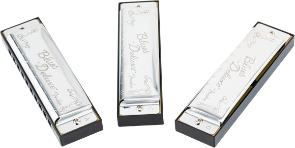 Fender Blues Deluxe Harmonica 3-pack with