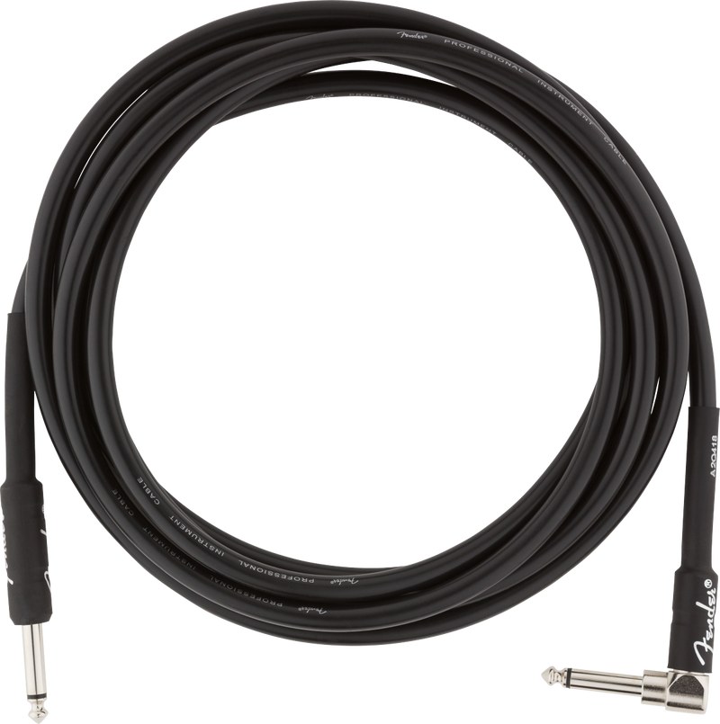 Fender Professional 10 Angled Instrument Cable - Black