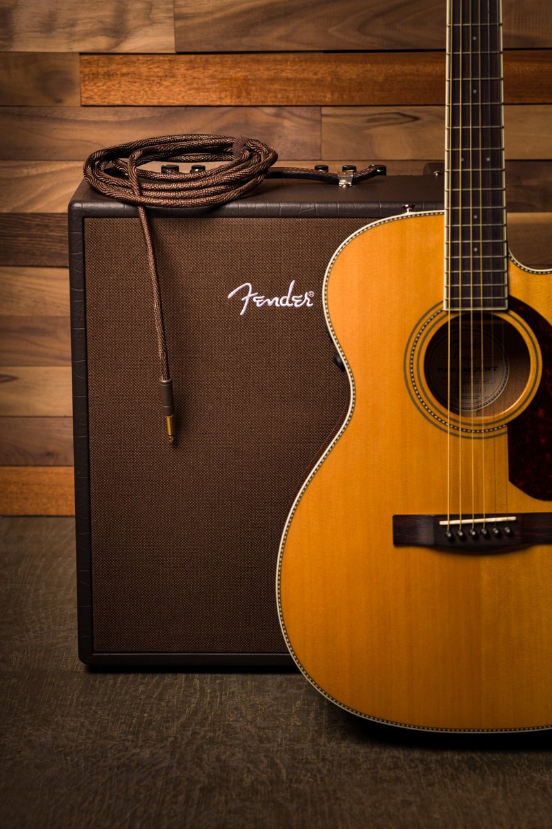 Fender Paramount Acoustic Instrument Cable - 18.6 foot, Brown