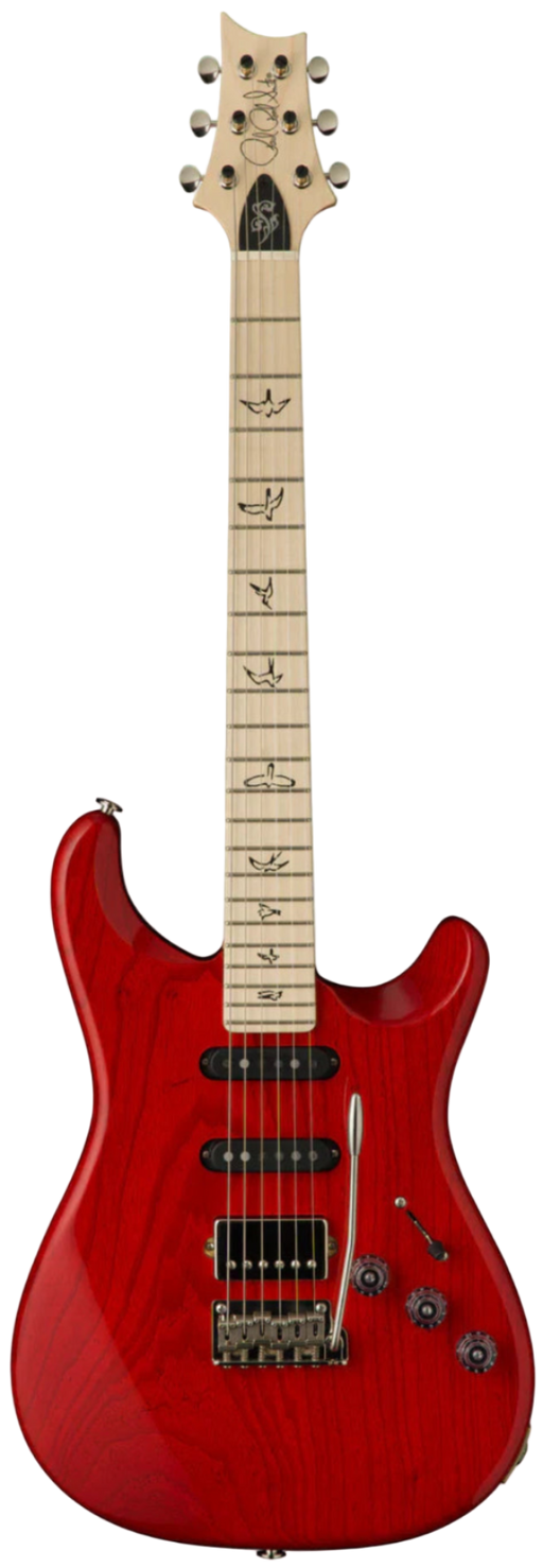 Red electric guitar