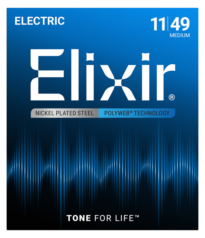 Elixir Polyweb Electric Guitar Strings - .11-.49