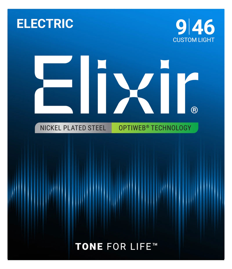 Elixir Optiweb Electric Guitar Strings - .009-.046 Custom Light