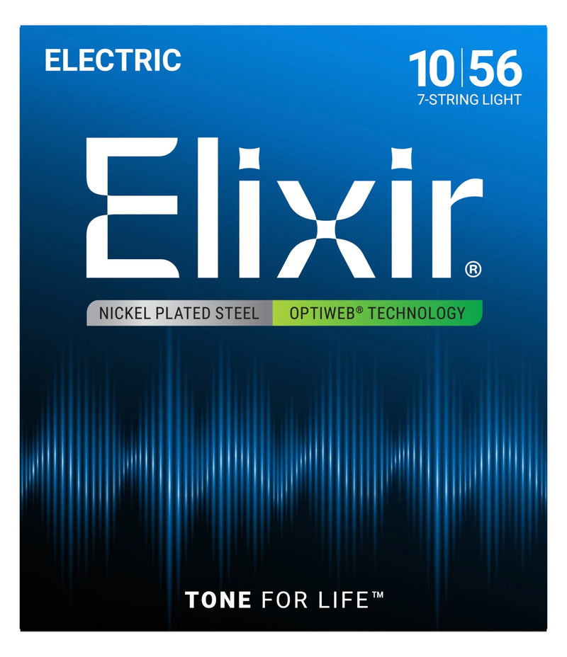 Elixir Optiweb 7-String Electric Guitar Strings - .010-.056