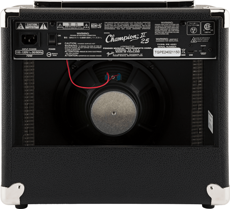 Fender Champion II 25-watt 1 x 8-inch Combo Amplifier