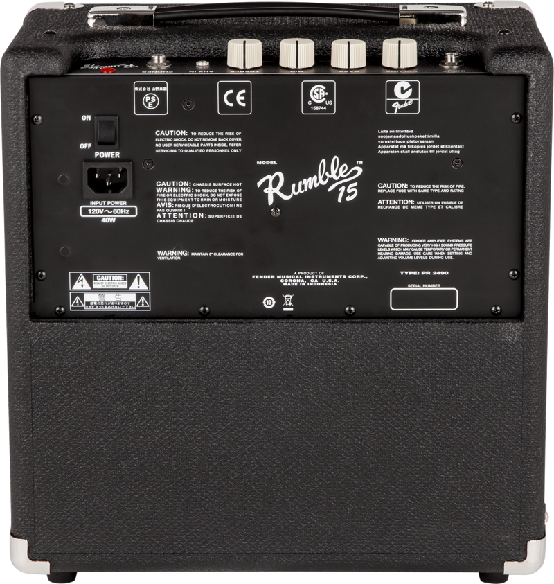 Fender Rumble 15 1x8" 15w Bass Combo