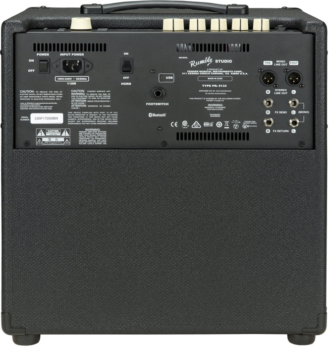Fender Rumble Studio 1x10" 40-Watt Bass Combo