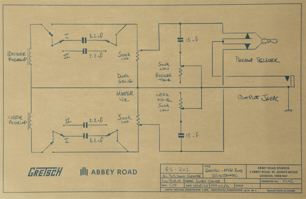 Gretsch Limited Edition Abbey Road Studiomatic - Classic Walnut Stain