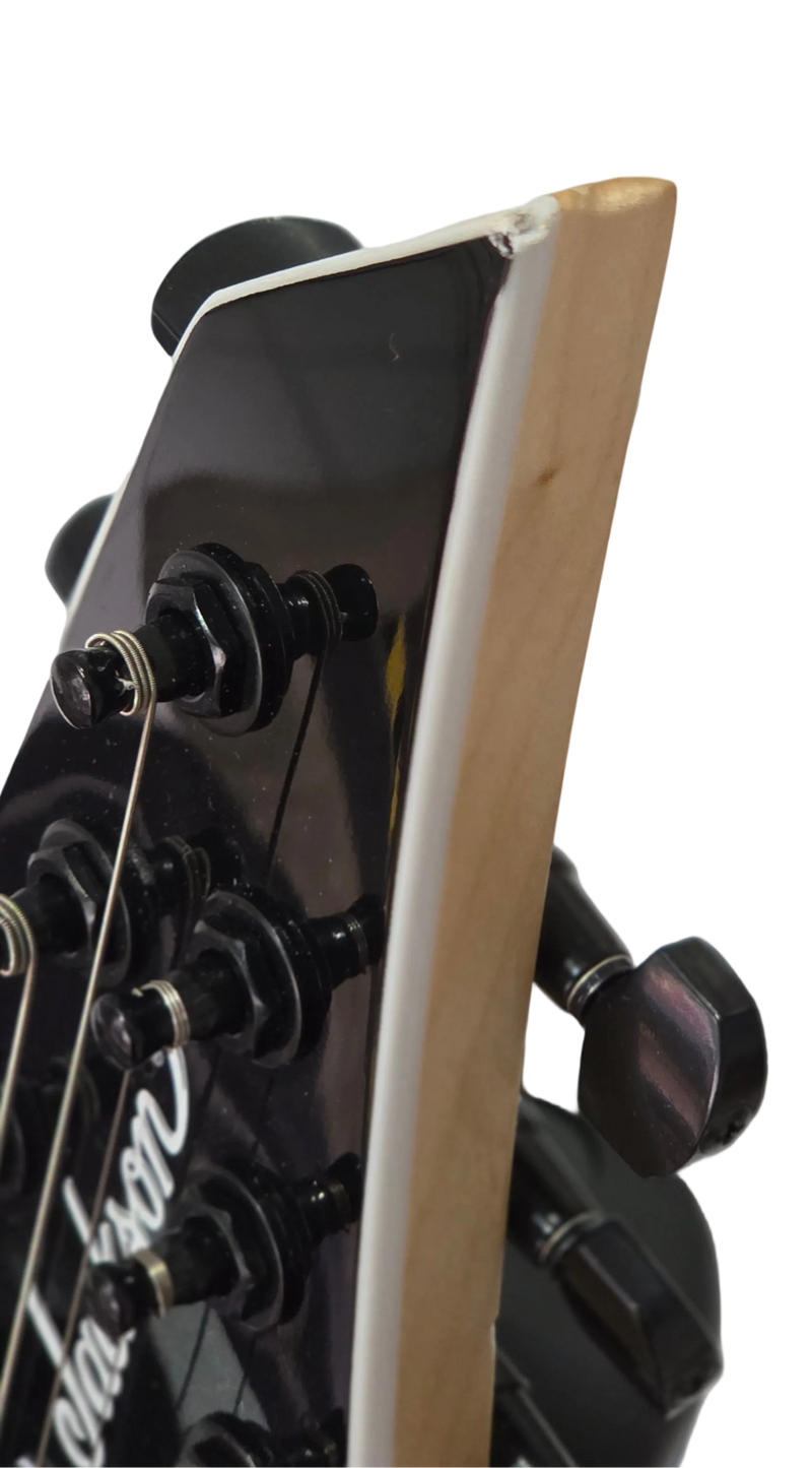 Jackson Monarkh SC JS22Q - Trans Purple Burst. - (Cosmetic Headstock Dent)