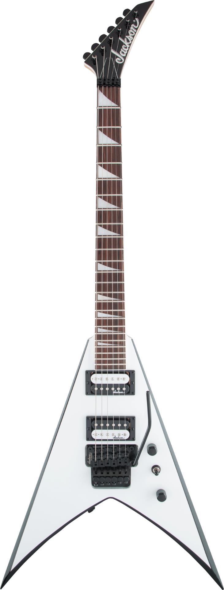 Jackson JS Series King V JS32 - White with Black Bevels