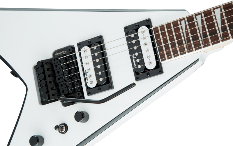 Jackson JS Series King V JS32 - White with Black Bevels