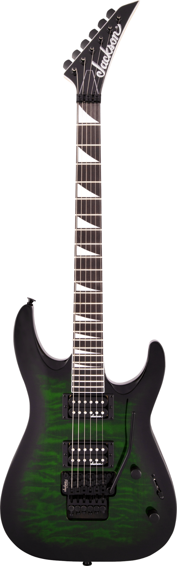Jackson JS Series Dinky Arch Top JS32Q DKA - Trans Green Burst