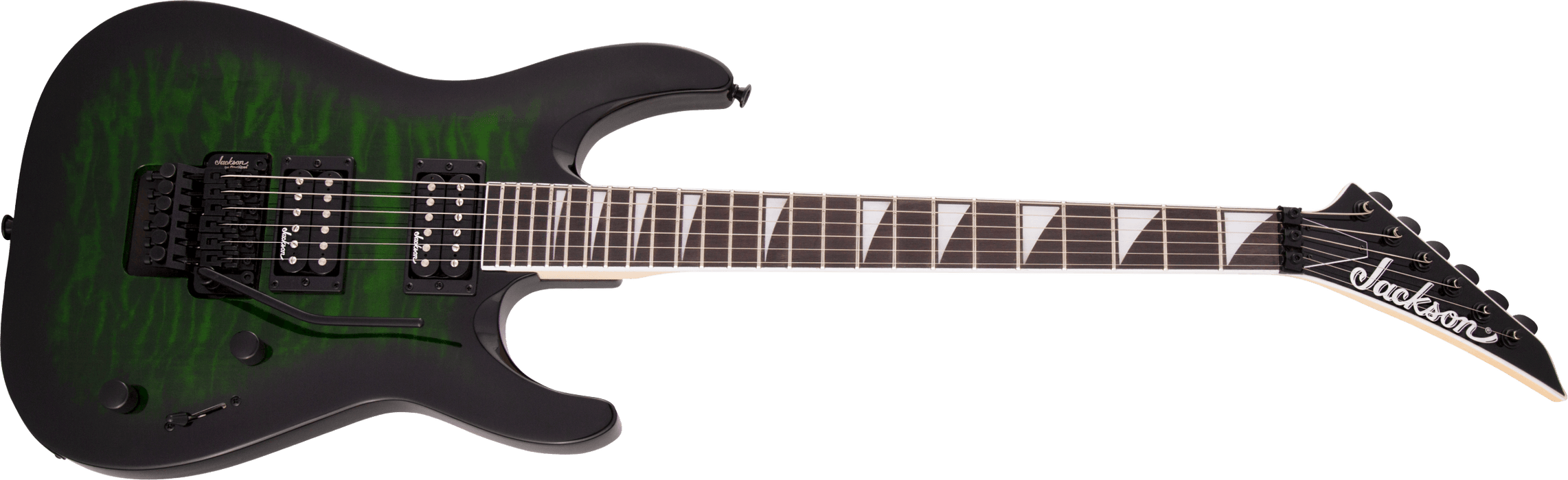 Jackson JS Series Dinky Arch Top JS32Q DKA - Trans Green Burst