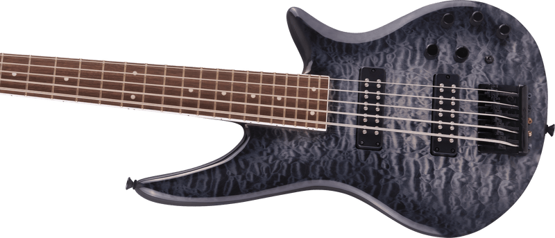 Jackson X Series Spectra Bass SBXQ V - Transparent Black Burst