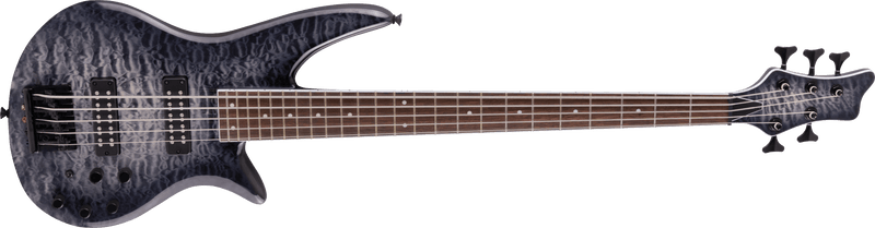 Jackson X Series Spectra Bass SBXQ V - Transparent Black Burst
