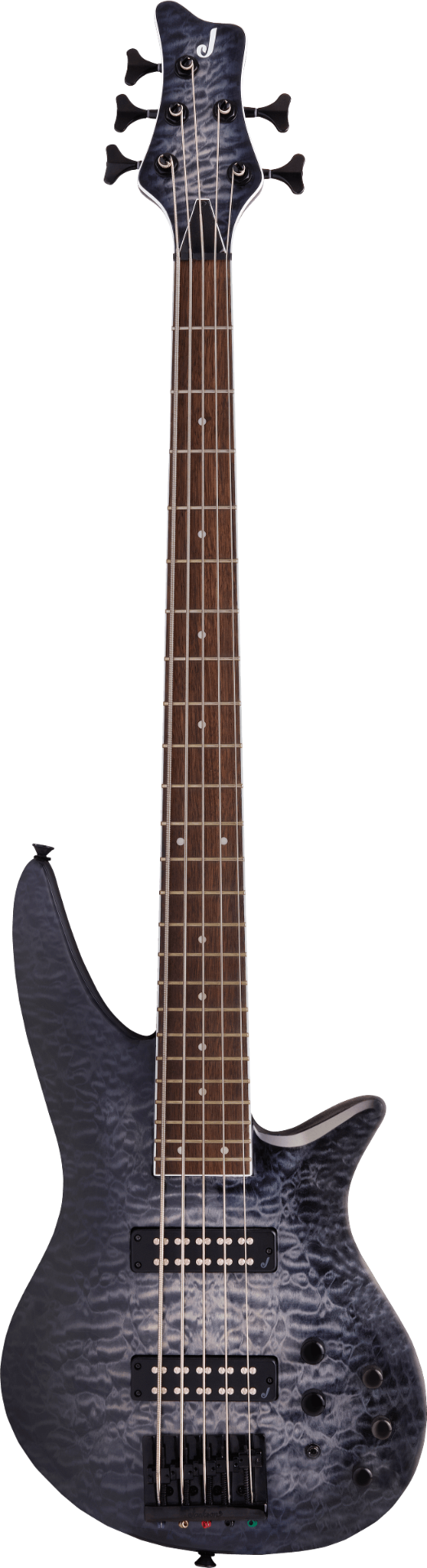 Jackson X Series Spectra Bass SBXQ V - Transparent Black Burst