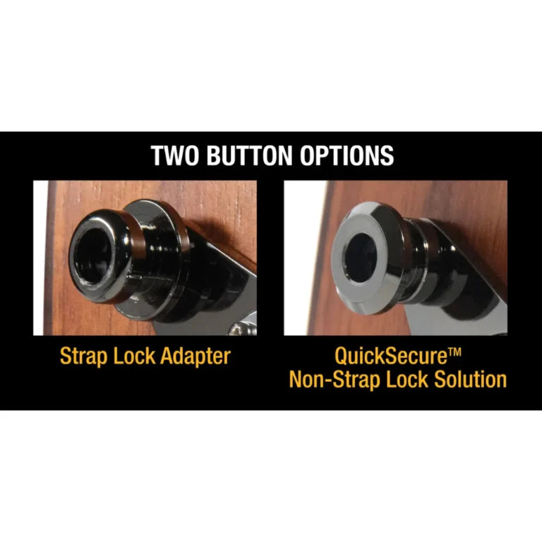 MusicNomad Acousti-Lok Strap Lock Adapter for 3 Screw Output Jack/End Pins