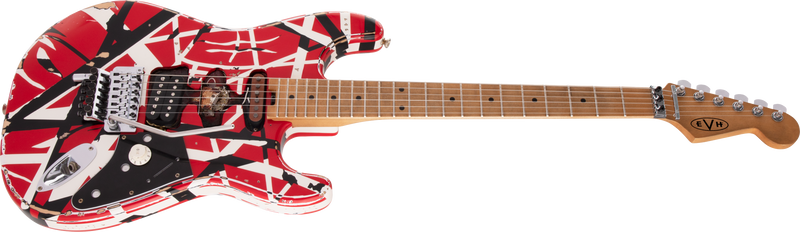 EVH Striped Series Frankenstein Relic - Red / Black / White