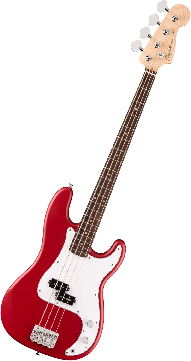 Squier Debut Series Beginner Precision Bass Guitar - Dakota Red