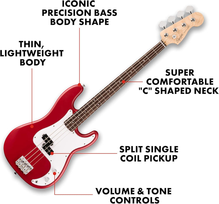Squier Debut Series Beginner Precision Bass Guitar